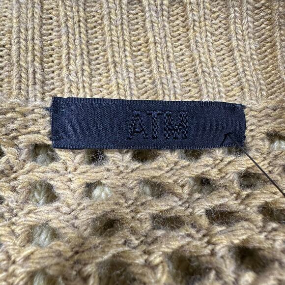 ATM Anthony Thomas Melillo NWT Ombre Open Stitch Cardigan Sweater Size S Yellow - Picture 4 of 10